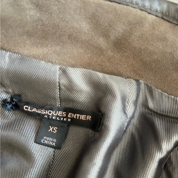 Suede Jacket with Leather Detailing - Picture 8 of 10